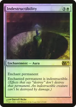 Core Set 2010 MTG FOIL Indestructibility Magic - Image 1