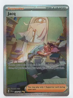 Pokemon Jacq Scarlet & Violet Base Set Holo Card 250/198 Special Illustration - Image 1