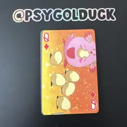 Japanese Pokemon Playing Card Chansey error miscut - Image 1