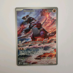 Groudon Illustration Rare Holo Karte 099/182 SV04 Paradox Rift Deutsch KP130 - Image 1