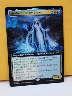 1x FOIL EXTENDED Hylda of the Icy Crown, NM, WOE, Magic: the Gathering, MtG - Image 2