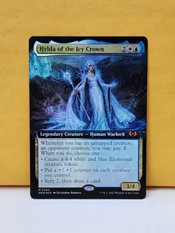 1x FOIL EXTENDED Hylda of the Icy Crown, NM, WOE, Magic: the Gathering, MtG - Image 3