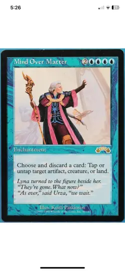 MTG Mind Over Matter Exodus 40/143 SINGLE USED GREAT CONDITION - Image 1