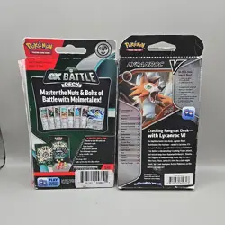 Lot (2) NEW Pokemon Trading Card Decks- Melmetal EX Battle, Lycanroc V Battle - Image 3