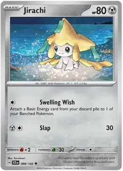 4 X JIRACHI 098/142 - POKEMON - COMMON - STELLAR CROWN - Image 1