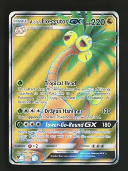 Alolan Exeggutor GX 107/111 Ultra Rare Crimson Invasion Pokemon Lightly Played - Image 1