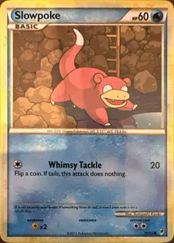 Slowpoke 70/95 Common Call of Legends Pokemon Lightly Played - Image 1