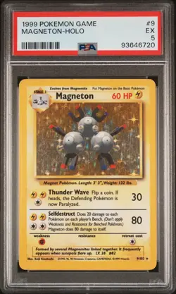 PSA 5 - 1999 Pokemon Game MAGNETON HOLO #9 (6720) - Image 1