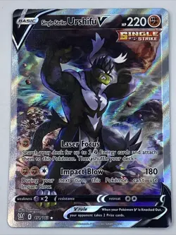 Single Strike URSHIFU V 151/163 Pokemon TCG: SWSH05 Battle Styles Alternate Art - Image 1