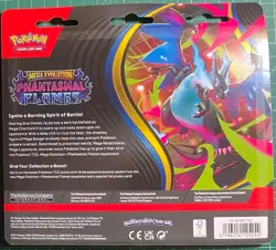 Pokemon TCG - Phantasmal Flames Triple Blister Pack Weavile - New & Sealed - Image 2
