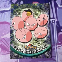 Pokemon Exeggcute 102 Blue Topps First Print Excellent - Image 1