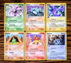EX Era Lot Of 6 Pokemon Cards LP-MP - Image 1