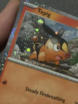 Tepig 029/217 Cosmos Holo (Fart Swirl) Ascended Heroes Promo NM Condition - Image 1