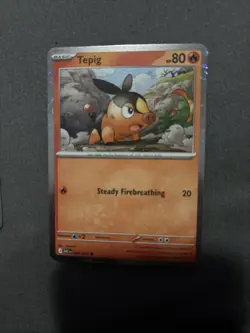 Tepig 029/217 Cosmos Holo (Fart Swirl) Ascended Heroes Promo NM Condition - Image 2
