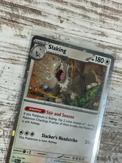 Slaking SWIRL Coming Out Mouth (Cosmos Holo) Pokemon Card 162/193 - NM Condition - Image 2