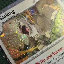 MOUTH WHOLE SWIRL 🌀💫 Slaking 162/193 Paldea Cosmos Holo Promo Pokemon Card - Image 2