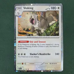 MOUTH WHOLE SWIRL 🌀💫 Slaking 162/193 Paldea Cosmos Holo Promo Pokemon Card - Image 3