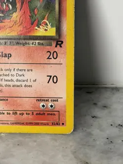 Pokemon - Dark Charmeleon - Team Rocket - W Stamp 32/82 WOTC - Image 2