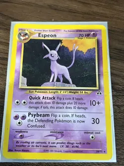 Espeon 20/75 Neo Discovery Pokemon TCG HP - Image 1