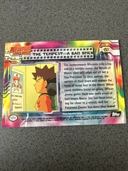 Pokemon The Tempest A Bad Omen 15 Mewtwo Strikes Back Black Topps Near Mint - Image 2