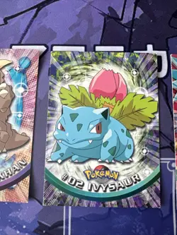 Pokemon 3x Topps Kangaskhan, Ivysaur, Hitmonchan Blue And Green Label LP-MP - Image 3