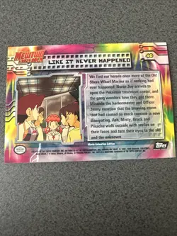 Pokemon Like It Never Happened 40 Mewtwo Strikes Back Black Topps Near Mint - Image 2