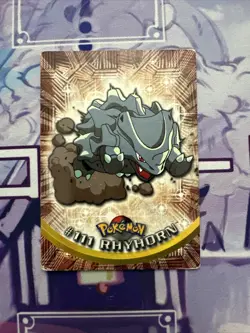 Pokemon Rhyhorn 111 Blue Topps First Print LP/MP - Image 1