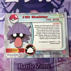 Pokemon Shellder 90 Blue Topps First Print Light Played - Image 2