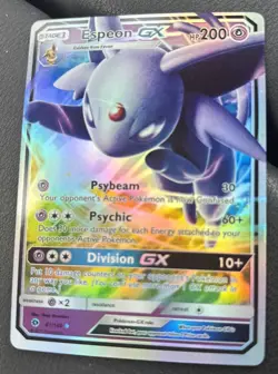 Pokemon TCG | Espeon GX Ultra Rare 61/149 SM Base Set | NM/Mint - Image 1