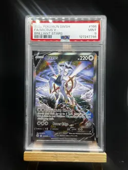 PSA 9 Mint Arceus V Brilliant Stars 166/172 Alt Art Rare Pokemon TCG - Image 1