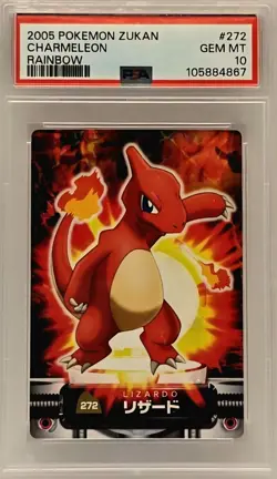 Charmeleon PSA 10 2005 Pokemon Zukan Rainbow #272 Japanese Card - Image 1