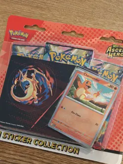 Pokemon Ascended Heroes Tech Sticker Collection Charmander New Sealed IN-HAND - Image 2