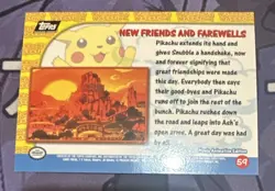 Pokemon New Friends And Farewells 59 Pikachu’s Vacation Black Topps Near Mint - Image 2