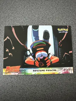 Pokemon Rescuing Pikachu 30 Mewtwo Strikes Back Black Topps Near Mint - Image 1