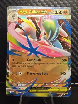Mega Gallade ex 048/086 ME04: Chaos Rising NM Pokemon TCG Double Rare - Image 1
