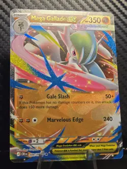 Mega Gallade ex 048/086 ME04: Chaos Rising NM Pokemon TCG Double Rare - Image 2