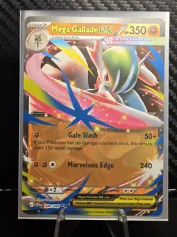 Mega Gallade ex 048/086 ME04: Chaos Rising NM Pokemon TCG Double Rare - Image 3