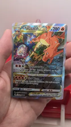 Pokemon TCG Charizard VSTAR SWSH262 Full Art Black Star Promo Holo Card NM - Image 3