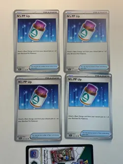 N'S PP UP 153/159 Pokemon Scarlet & Violet JOURNEY TOGETHER + Code Card NM - Image 1