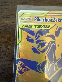 Pokemon TCG Black Star Promo Pikachu Zekrom Tag Team Gold GX SM248 Card NM-M - Image 2