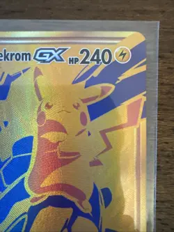 Pokemon TCG Black Star Promo Pikachu Zekrom Tag Team Gold GX SM248 Card NM-M - Image 3