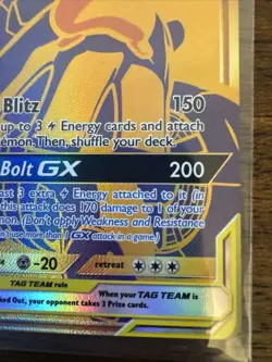Pokemon TCG Black Star Promo Pikachu Zekrom Tag Team Gold GX SM248 Card NM-M - Image 4