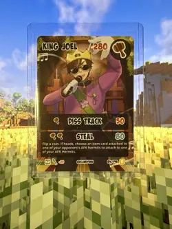 Hermitcraft TCG Series 2: SmallishBeans AE -King Joel - NonHolo Full Art Card - Image 1