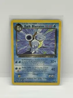 Pokemon Dark Blastoise TCG 20/82 Rare Non-Holo Card Unlimited - Image 1