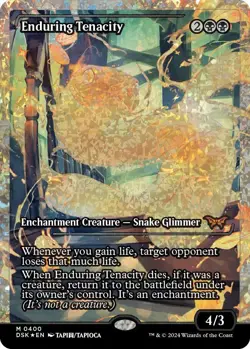 Enduring Tenacity (Japan Showcase Fracture Foil) [Duskmourn: House of Horror] Fo - Image 1