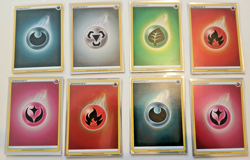 Sword and Shield set of 8 Holo Energy cards - two fairy energy - Image 1