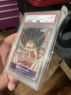 Bandai One Piece CCG Monkey.D.Luffy Card Games Fest Promo Foil #073 PSA 10 - Image 3