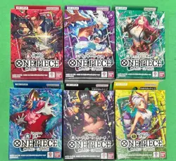 Set of all 6 ONE PIECE Card Game Start Deck / Shanks Buggy Luffy - Image 1