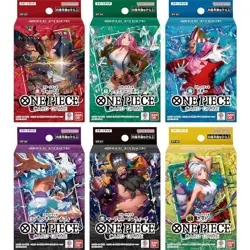Set of all 6 ONE PIECE Card Game Start Deck / Shanks Buggy Luffy - Image 2