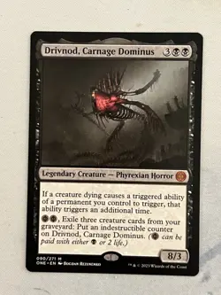 Drivnod, Carnage Dominus Phyrexia All Will Be One Regular Black Mythic 090 NM - Image 1